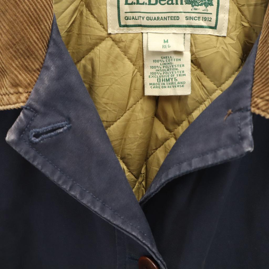 L.L.BEAN Coverall M Navy Outdoor Quilted Lining Women Used