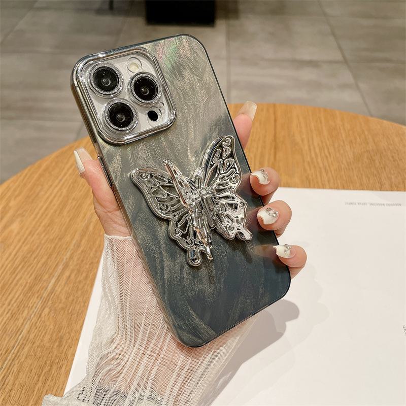 Feather Yarn IMD Lens Apple 14 Case, iPhone 15 Bracelet 13 Pro Max Silicone Hard Shell