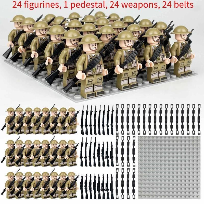 Small Particle Soldier Building Blocks Durable Abs Plastic Construction