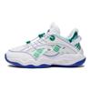 Li Ning Comfortable Lightweight Low-Top Basketball Shoes Kids Sneakers White Green YKBS052-53