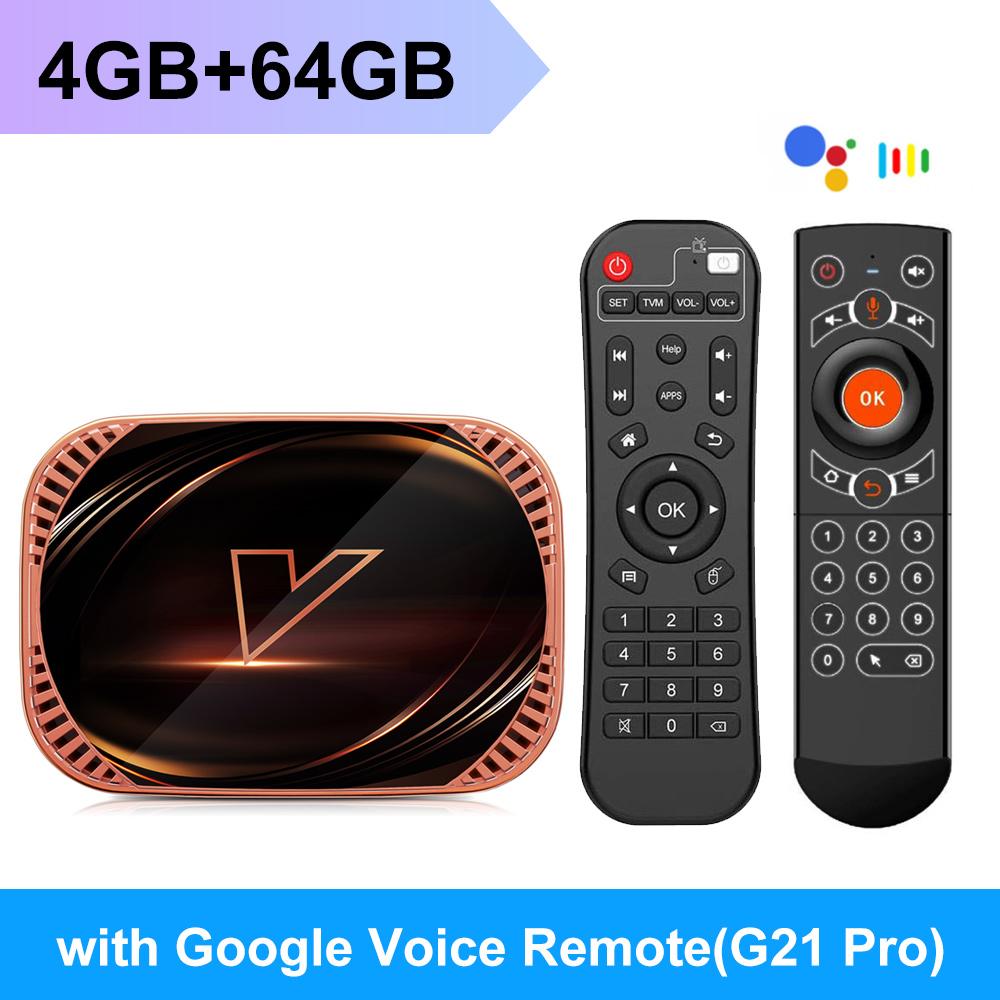 8K Smart TV Box VONTAR X4 Android 11.0 S905X4 Set Top Box 1000M Dual Wifi 4K 60fps AV1 Media Player
