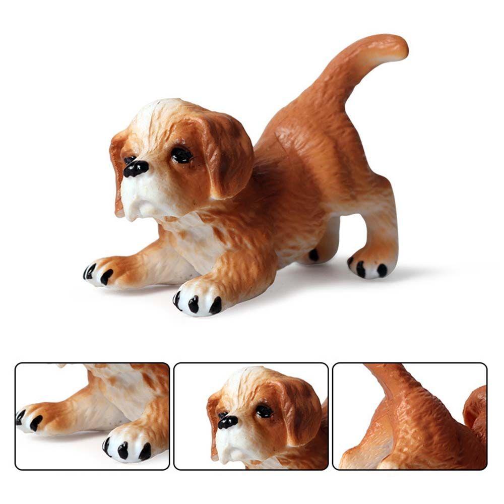 Mini Craft Simulation Dog Farm Accessories Hound Miniature Ornaments Figurines Animal Model