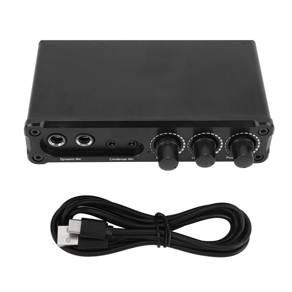 Усилитель мощности Динамический конденсаторный микрофон Универсальный 3 входных сигнала 4 выходных канала микрофона