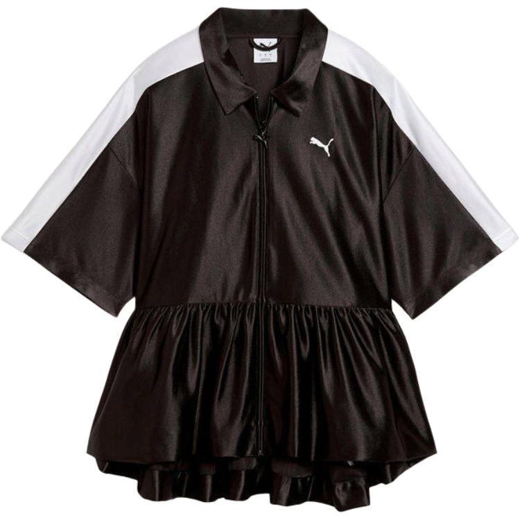 Puma Женская рубашка-поло на молнии с коротким рукавом tops 636885-01