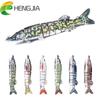 1 шт. HENGJIA, 8 секций, многошарнирные рыболовные приманки для гольяна, пластиковые реалистичные приманки, лодка, воблер, снасти