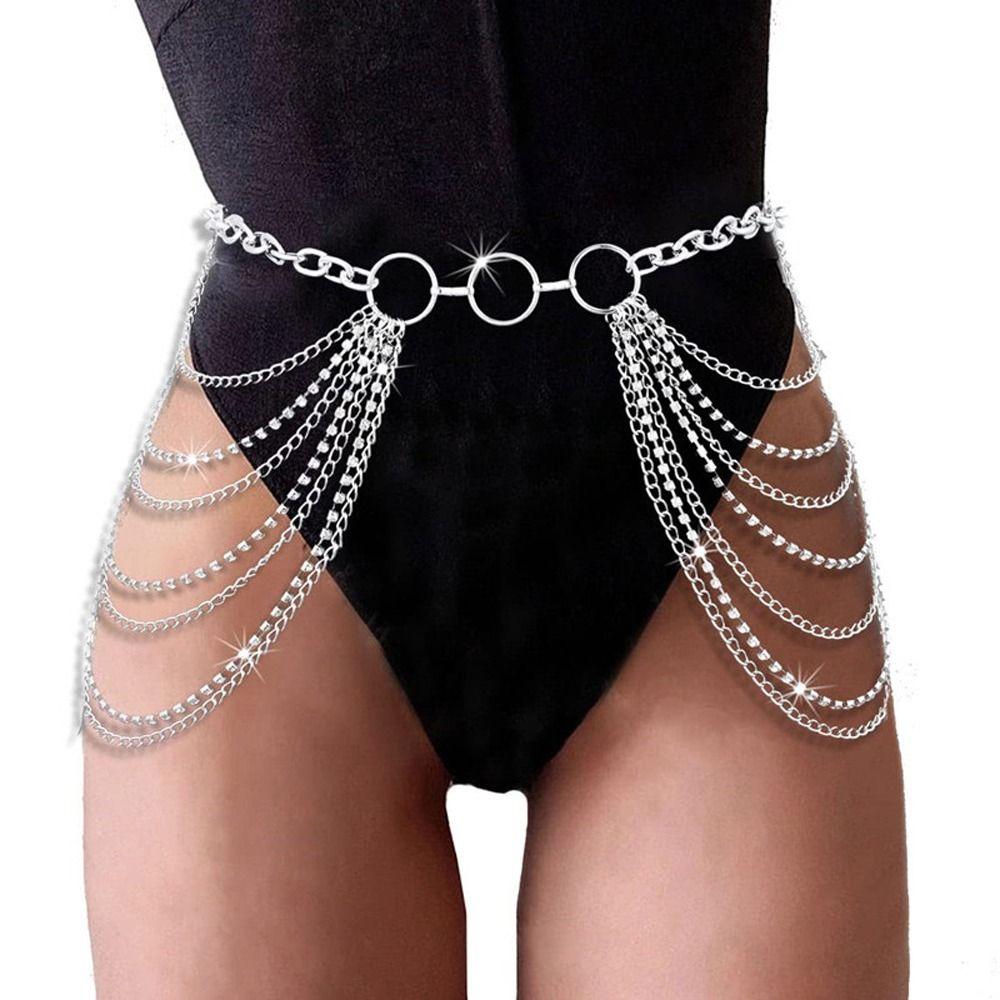 Zircon All-match Waist Corset Chain Belts Korean Body Chain Women Waist Chain Metal Waist Belts