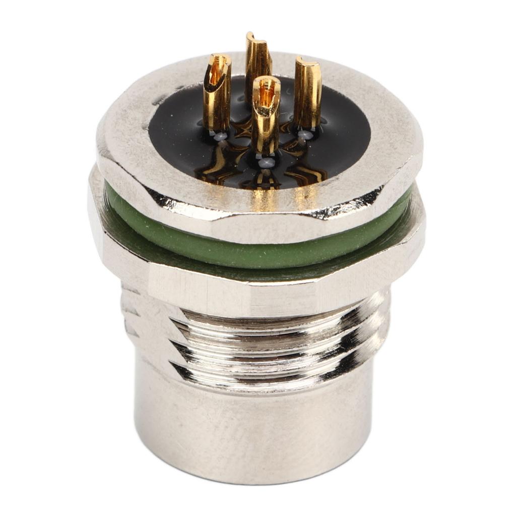 4 шт. M12 Авиационный 4-контактный штекер типа A 4 контакта гнездо панельный электронный штекер разъем для датчиков исполнительных механизмов