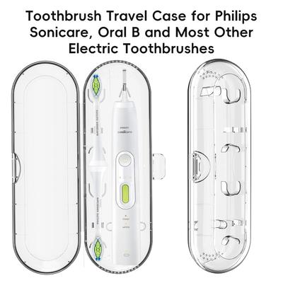 Дорожный чехол для зубной щетки для Philips, Oral B и большинства других электрических зубных щеток, портативный держатель для зубной щетки, защитная чистая коробка