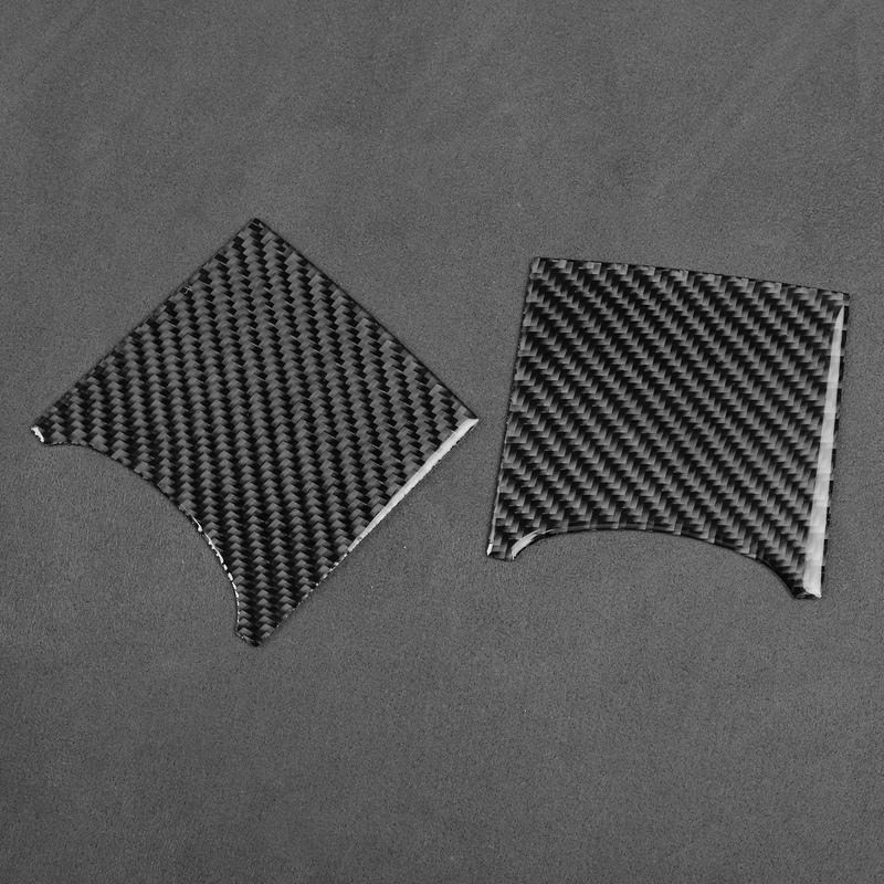 For Toyota Yaris 2006-2011 Real Carbon Fiber Stickers Dashboard Side Water Cup Holder Panel Car Accessories Interior decorative