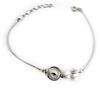Les Trésors De Lily [K9574] - White 'Love' Silver Bracelet
