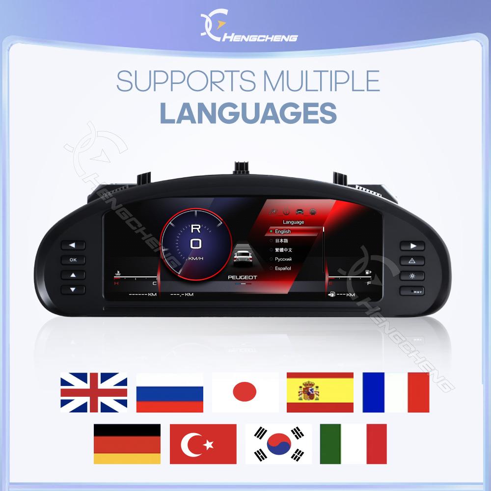 Для Peugeot 407 407SW 2004-2010 Цифровая приборная панель Панель приборов Спидометр Plug and Play Беспроводной CarPlay