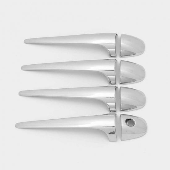 ABS Chrome Door Handle Side Lid Frame Cover Trim For 2013-2018 Toyota RAV4 8pcs
