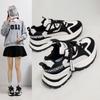 Обувь для папы, женская, весенняя, новая, модная, универсальная, корейский стиль, толстая подошва, дышащая, студенческая, для отдыха, кроссовки A002
