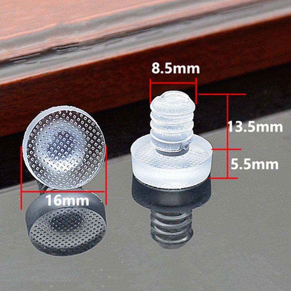 Transparent Door Bumper Furniture Accessories Fasteners Hole Plugs Foot Pad Rubber Stem Bumpers