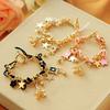 Fashion Sweet Flowers Stars Hearts Eiffel Tower Poker Pendant Bracelet Girls Jewelry Gift