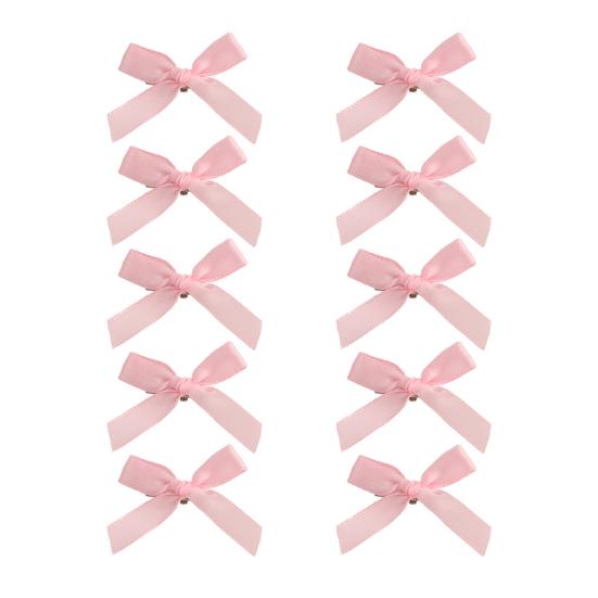 Yousheng 10/24Pcs Girl Hairpin Bowknot Decor Satin Hair Clips Star Shape Hair Pins Long Short Curly Braided Hair Tool Hair Accessories