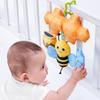 Мягкая коляска для малышей, подвесная кукла, погремушки, детская автомобильная коляска, плюшевый шейкер, животное, пчела, детская плюшевая погремушка