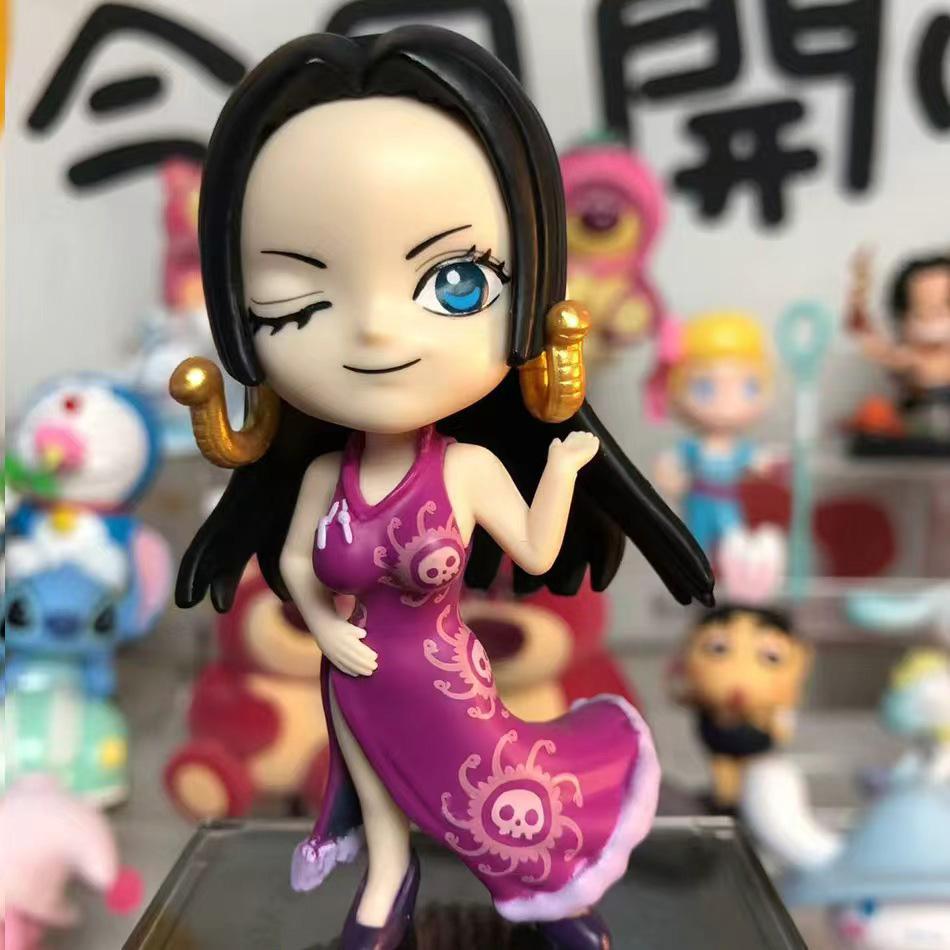 8 шт. Аниме One Piece Фигурки Модель Куклы Игрушки Милый Луффи Ока Ситибукай Эйс Боа Хэнкок Джинбе Коллекционные Игрушки Полный Набор