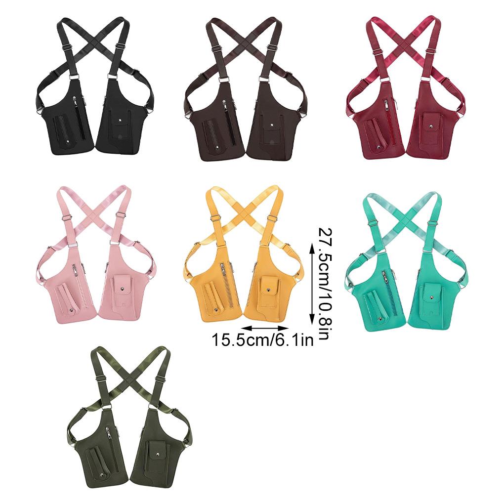 Тактическая сумка-жилет из ткани Оксфорд, сумка через плечо, уличная наплечная сумка для мобильного телефона, мужская ретро-сумка под мышкой, рюкзаки для мужчин/женщин