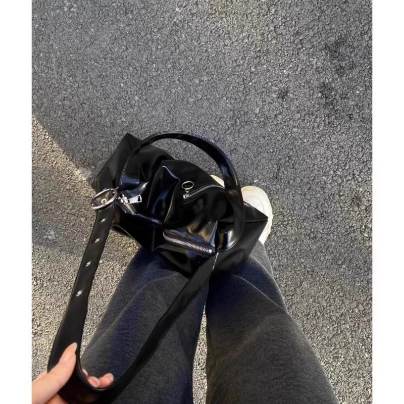 Мягкая кожаная сумка-тоут с текстурой, модная сумка через плечо на одно плечо, повседневная сумка большой вместимости