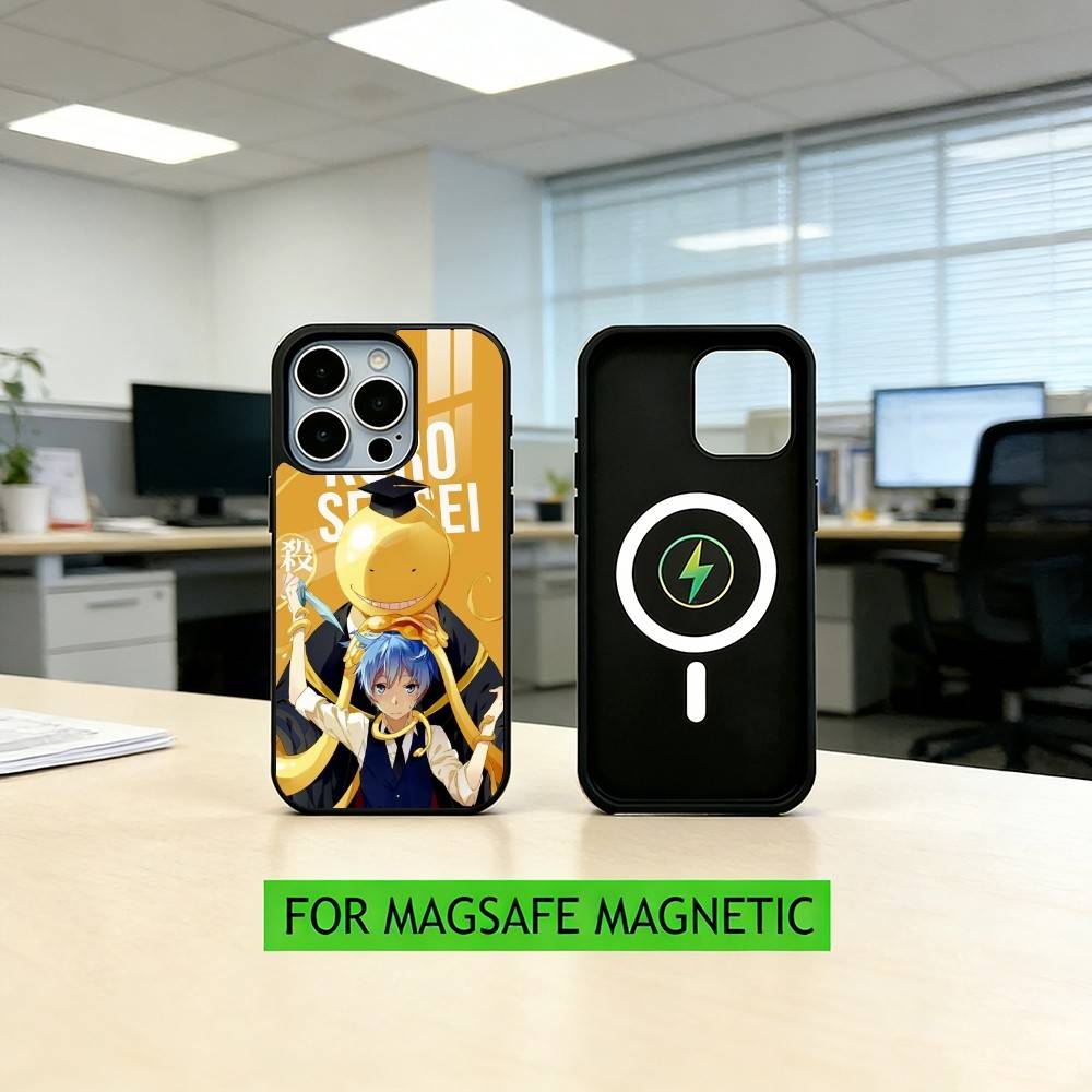 K-Koro S-sensei Phone Case For iPhone17,16,15,14,13,12,11 Plus,Pro Magnetic with Magsafe Wireless Charging