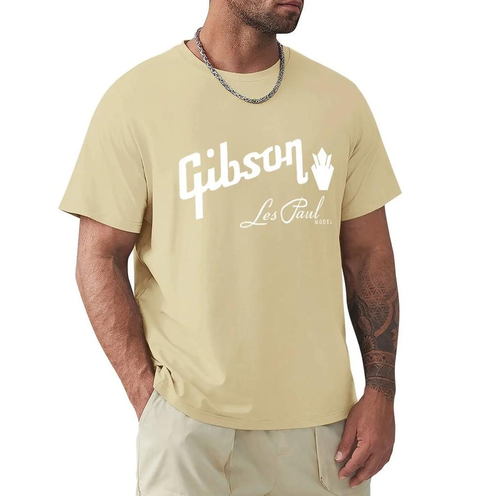 Gibson Les Paul Guitar Music Rock T Shirt Harajuku Short Sleeve T-shirt Cotton Graphics Tshirt Tops