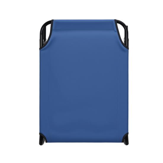 Foldable Camping Cot for Adults, Reclining Lounge Chair with Face Hole, 4 Height Adjustable, Removable Pillow