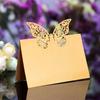 25 Pcs 3D Butterfly Business Cards Gold Laser Cut Design for Table Setting Guest Name Reception Food Logo Cards