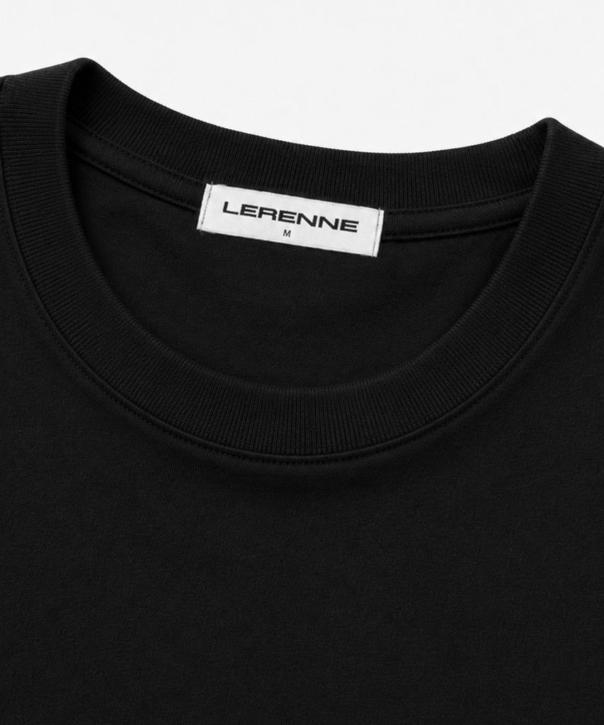 LERENNE Semi Crop T-Shirt - Black