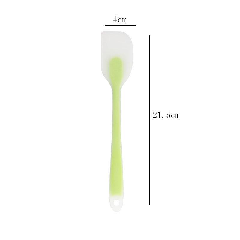 Non Stick Baking Silicone Spatulas Cake Flour Mixing Scraper Translucent Spatula Kitchen Cooking Pastry Scraper Mold Brush Tool Baking Accessories