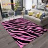Черно-белый красочный ковер с узором в полоску зебры, ковер для дома, гостиной, спальни, дивана, коврик для двери, декор, коврик, нескользящий напольный коврик