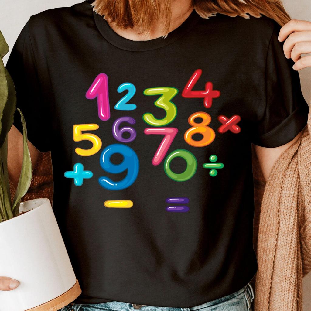 National Numeracy Number Day Symbols Teacher School Novelty Womens T Shirts 1