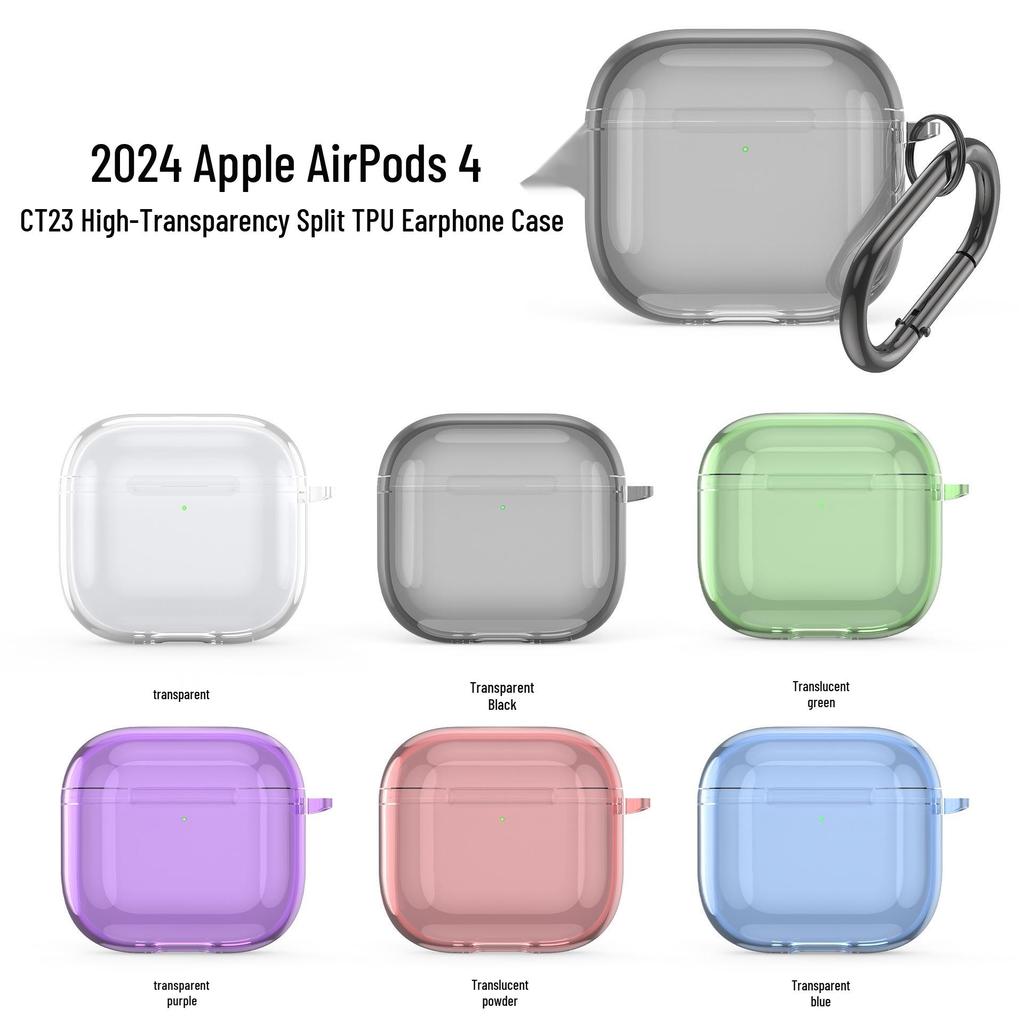 Прозрачный защитный чехол из ТПУ для Apple AirPods 4 (2024)