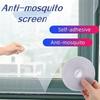 Self Adhesive Mosquito Screen DIY Invisible Window Mesh with Magic Tape Easy Install Bug Proof Netting for Home