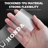 4PCS Car Threshold Protector Transparent Decorative Badge Sticker For Honda Civic xrv hrv crv brv City Accord Fit Jazz Insight