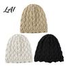 Knitted Hat for Women Hand-Crocheted Hollow Hat Vintage Style Breathable Soft Polyester Elastic Wavy Lace Brim Face Modifier Cap Lightweight