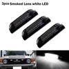 3pcs Amber/ White LED Front Center Grille DRL Driving Light w/ Wiring Harness Kit For 2007-2014 Toyota FJ Cruiser 12V