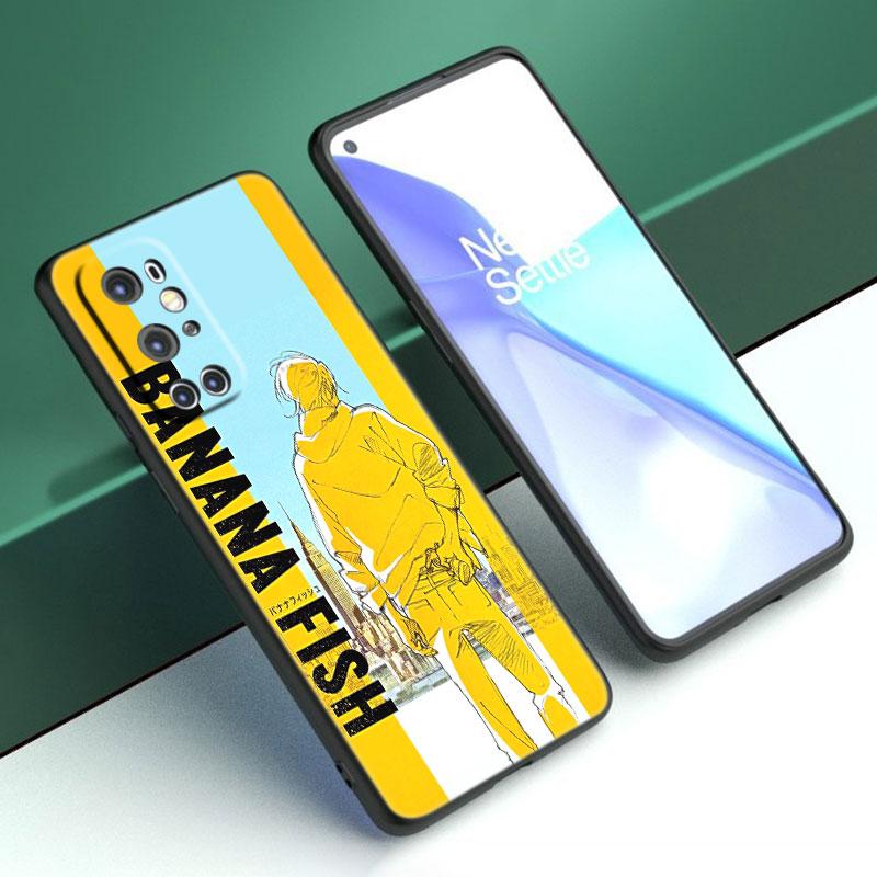 Силиконовый чехол для телефона с изображением банановой рыбы и аниме для OnePlus 10T 10R 9RT 8T 7T Pro Nord 2 N10 N100 N200 CE2 Lite 2T ACE 5G, черный чехол