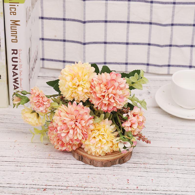Букет искусственных цветов пиона, свадебное украшение для домашнего декора стола, искусственные цветы гортензии