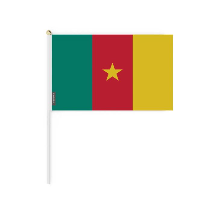 Drapeau - PIXELFORMA - Mini Drapeau Cameroun - 30 X 45 Cm - Polyester - Léger Et Robuste