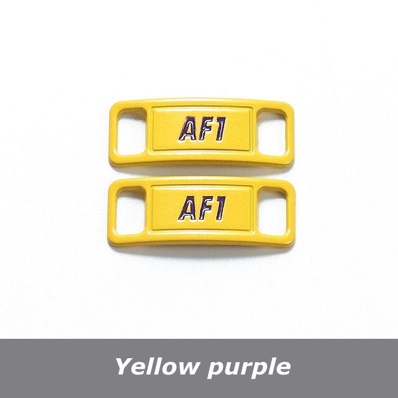 NO.8 2Pcs Metal Shoelaces Buckle AF1 Shoe Decoration Suitable for All Shoes Sneakers Shoes Accessories Flat Shoelace Buckle