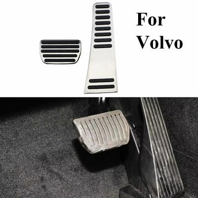 Для Volvo XC60 XC90 S90 V90 2018 2019 2020 Накладки на педали акселератора и тормоза из нержавеющей стали, педаль для отдыха ноги, аксессуары