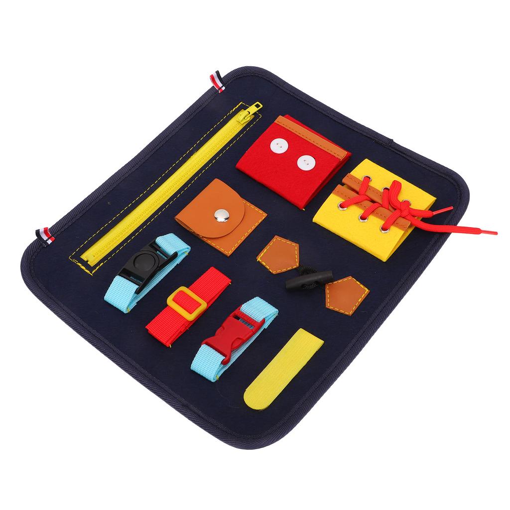 Toddler Busy Board Cultivate Concentration Color Cognition Sensory Board for Fine Motor Skill Autist