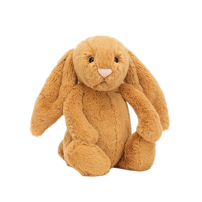Jellycat Bonnie Rabbit Series Shy Gold Bonnie Rabbit Companion Doll Plush Doll 31cm High