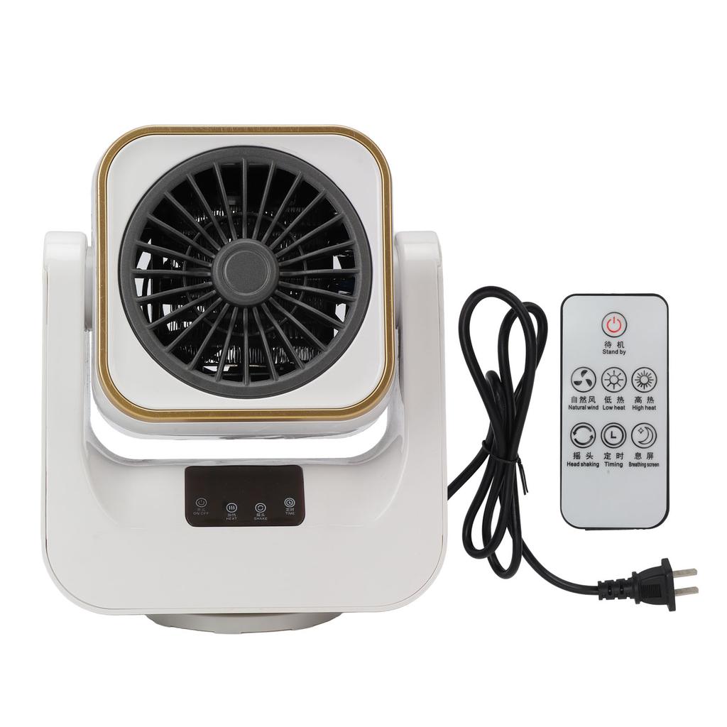 Electric Heater Fast Heating Adjustable Remote Control Portable Mini Indoor Fan Heater EU Plug 220V