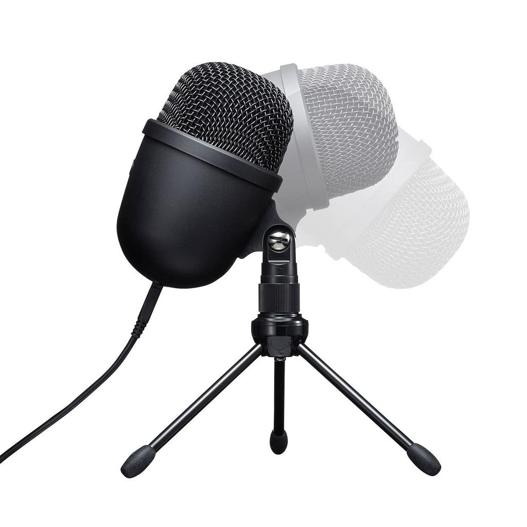 Sanwa поставляет записывающий USB-микрофон с подставкой, однонаправленный, совместимый со Skype, для записи игр в прямом эфире/видео MM-MCU04BK