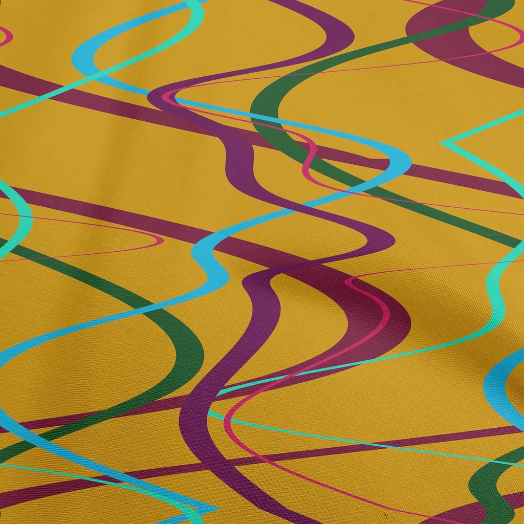 oneOone Cotton Flex Black Fabric Geometric Sewing Craft Projects Fabric Prints By Yard 40 Inch