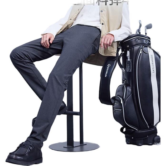 Original Men's Casual Pants, Versatile All-Season Trousers, Slightly Elastic, Easy-Care Men's Pants for Spring, Gray, Size S