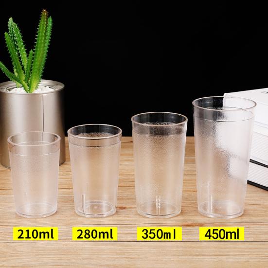 210/280/350/450 мл Питьевой стакан ресторанного стиля, ударопрочный прозрачный акриловый стакан для питья хайбол для вечеринки