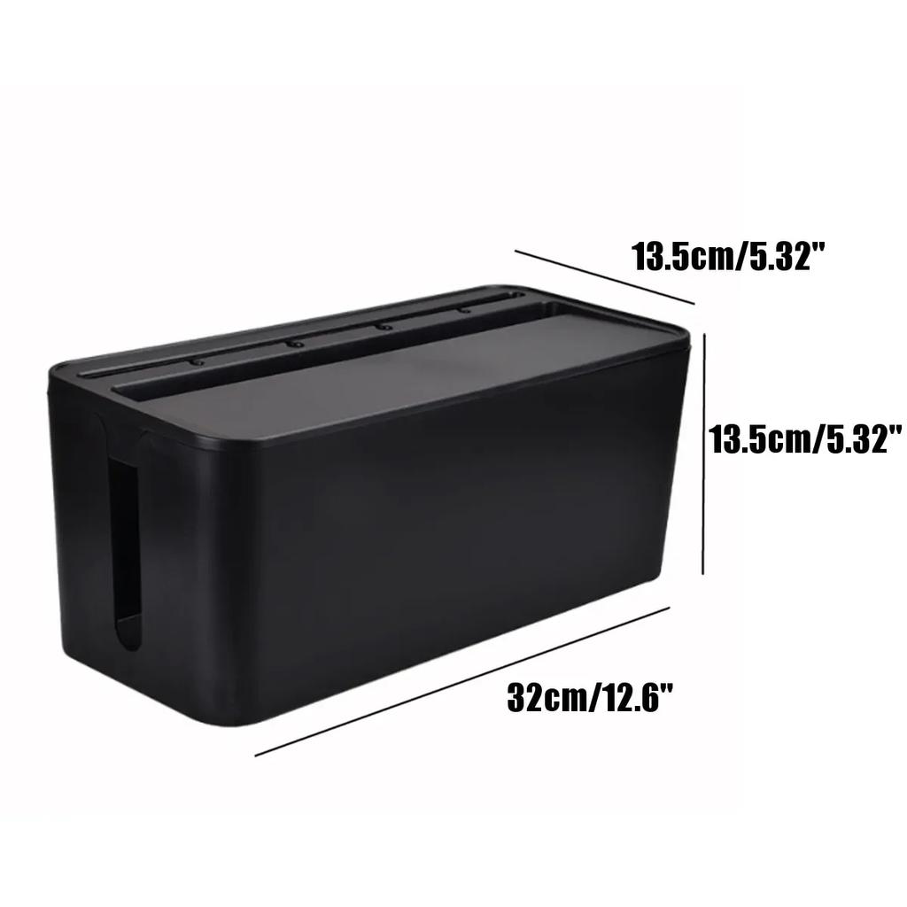 Пластиковый ящик для хранения с органайзером для проводов 32x13.5x13.5см, Коробки для силовых кабелей, Распределительная коробка, Органайзер для кабелей, Бытовые принадлежности